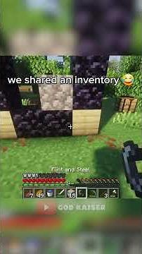 We Shared Our Inventory In Minecraft! #minecraft #minecraftshorts