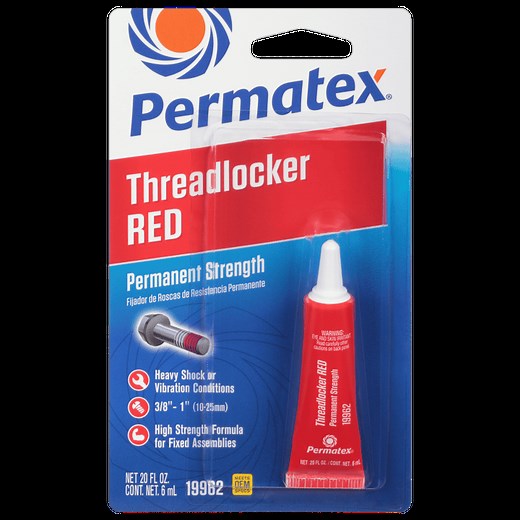 Permatex® Permanent Strength Threadlocker Red, 6 ML - Permatex®