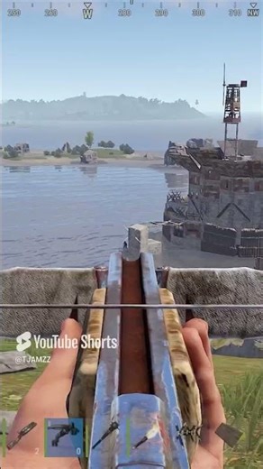 RUST cross bow long shot #short #rust #gaming