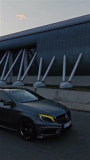 Mercedes AMG A45 stage 2 drive by - turbo whistle, pops & bangs