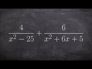Adding two rational expressions by finding common denominators
