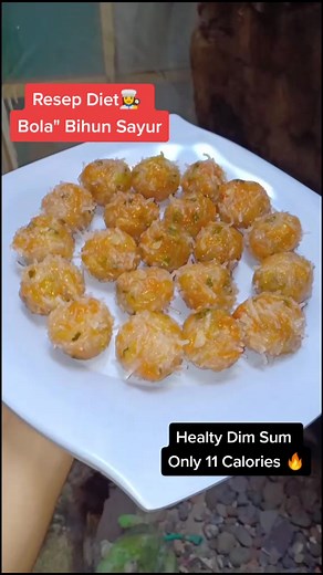 Healty Dim Sum Recipe for Diet: Bola Bihun Sayur