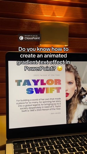 How to Create Animated Gradient Text in PowerPoint Easily