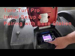 Toro Turf Pro Initial Setup & Pairing with Base Station