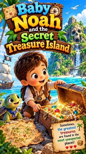 😱🏝️ Baby Noah Found a Secret Treasure Island! 🗝️✨ | Amazing Kids Adventure