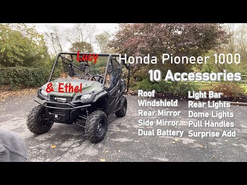 Honda Pioneer 1000 - 10 Suggested Accessories