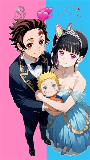 🧐Tanjiro baby look like Naruto!#demonslayer #anime #animeedit #editing #naruto