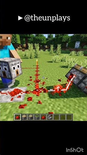 Observer block in real life.👀 #minecraft