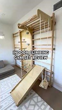 Swedish Ladder Wall Gym for Kids | 9 Ways to Play in One Space-Saving Climber