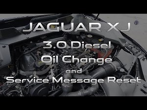 Jaguar XJ 3.0 Diesel Oil Change and Service Message Reset