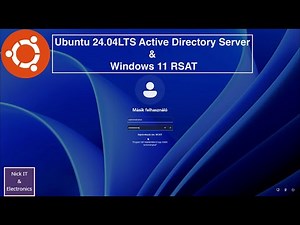 Ubuntu 24.04_LTS Active Directory Server & Windows 11 RSAT