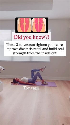 Danielle Felcher : Mom | Fitness | Health on Instagram: "Comment FITNESS for my holiday promo 🎄💪🏻 Want to strengthen your core and improve diastasis recti? Start with these 3👇🏻 ✨ Heel Slides ✔ Strengthens the transverse abdominis (your deep core) ✔ Helps reconnect core + pelvic floor ✔ Great for early postpartum or anyone needing gentle activation ✨ Core Toe Taps ✔ Improves core control without straining the midline ✔ Supports better posture and stability ✔ Trains your abs to engage properl