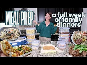 Easy Meal Prep Recipes | A Week of Family Dinner Ideas! Summer Recipes!
