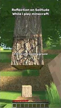Reflection on Solitude while i play Minecraft