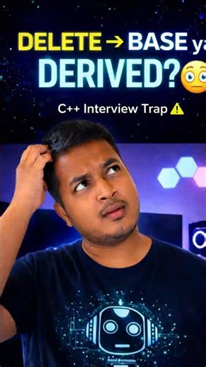 Base Pointer se delete kiya… Derived destroy hoga? 😳 | C++ Virtual Destructor