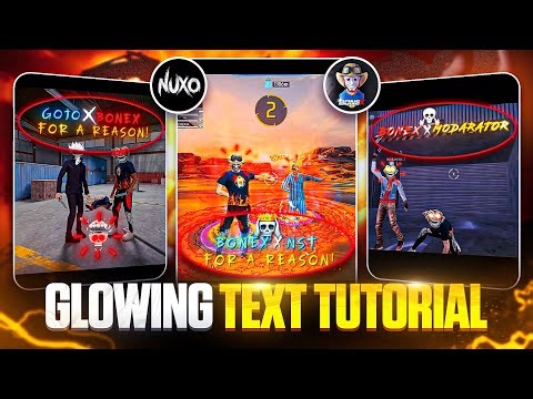 How To Make Glowing Text Like ‪@bonex4_ff‬ & ‪@nuxoff‬ 🔥 || Glowing Text Tutorial In Capcut