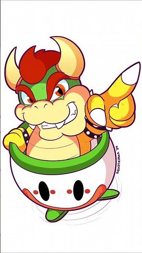 🐢 Bowser is Here! 🐲 | Super Mario RPG Speed Art Timelapse | Squirrelman Arts