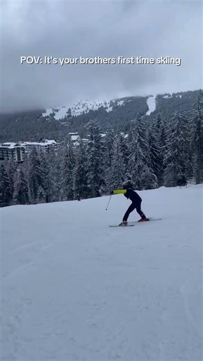 He is skiing like Marco Odermatt, isn't he? 😅 #skiing #skiingfails #olympics #snow #beginner #funny