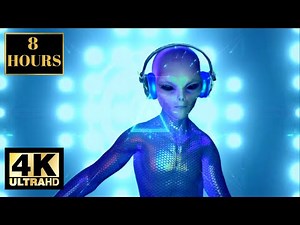 DJ ALIEN Wallpaper Background Screensaver 8 HOURS 4K