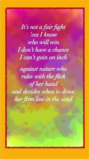 AFRAID OF GETTING OLD? #poetry #nature