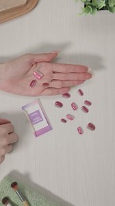 Kiss colorFX by Impress Press On Nails, Walk Out, 30 No Glue Peel and Stick Nails Kit with IMPROVED Adhesive, Pink Short Oval Pearlescent Effect, Includes Prep Pad, Manicure Stick & Mini File