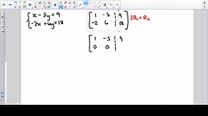 SOLVED:Use matrices to solve each system of equations. If the… | Numerade