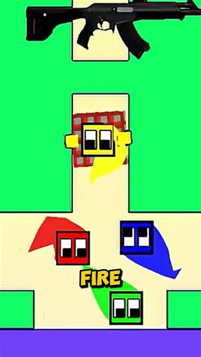 Square Race🟥🟦🟩🟨 #squarerace #satisfying #satisfyingvideo