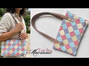 DIY Macrame Tote Bag | Macrame Shoulder Bag Tutorial