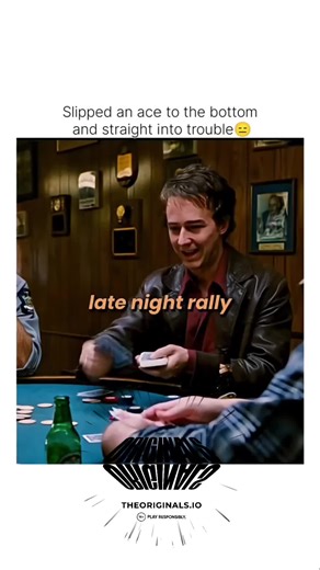 note on Instagram: "Play the man, not the cards. ♠️🔥 🎬 Rounders (1998)* Mike McDermott, a brilliant poker player with everything to lose, gets pulled back into the underground world of high-stakes gambling to help his reckless friend Worm pay off dangerous debts. Torn between law school and the lure of the felt, he faces one last showdown against the ruthless Teddy KGB. Starring Matt Damon, Edward Norton, and John Malkovich, Rounders is a gripping, stylish drama about risk, loyalty, and the fi