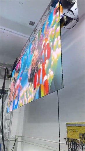 The Perfect Projector Alternative: Rollable LED Screen #ledscreen #leddisplay#projector