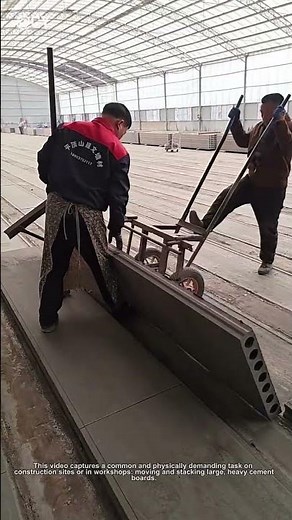 The Smart Way to Move Heavy Cement Boards! 🏗️ | DIY Life Hack