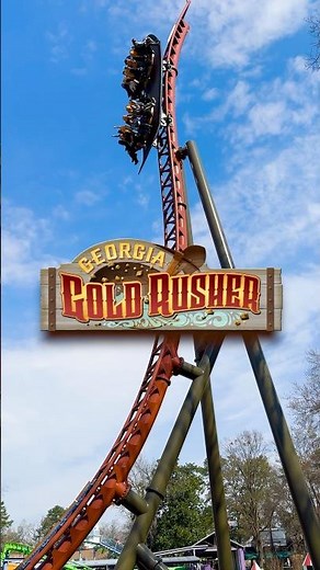 Georgia Goldrusher NEW FOR 2025 at Six Flags Over Georgia | #sixflags #rollercoaster #themepark