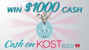 46K views · 77 reactions | Listen 12x every weekday to win $1,000 Cash On KOST. Details ➡️ KOST1035.com/cash | KOST 103.5 | Facebook