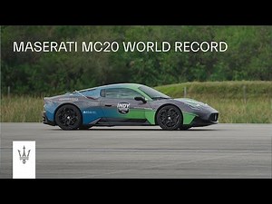 Maserati – MC20 world record