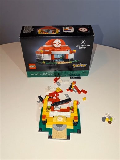 LEGO Pokémon Center 40911 Build. 🏥🧱 Building the new 2026 LEGO Insiders Reward Pokémon Center set 40911. This microscale Pokémon LEGO set is an exclusive reward for March 2026. Watch the full stop motion assembly of the 233-piece set featuring the iconic red roof and healing station details. #lego #pokemon #legopokemon #afol #pokemoncenter