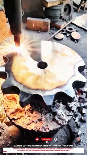 Oxyfuel Cutting Best Innovative Machine For Steel Gears #innovative #Tools