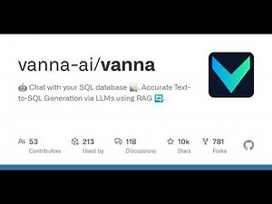 GitHub - vanna-ai/vanna: 🤖 Chat with your SQL database 📊. Accurate Text-to-SQL Generation via LLM...
