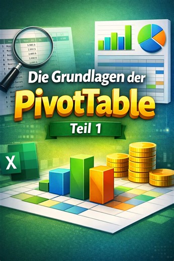Die Grundlagen der PivotTable – Teil 1: In diesem Short zeigen wir Ihnen die Grundlagen der PivotTable in Excel. Perfekt für Einsteiger, um Daten schnell und übersichtlich auszuwerten. #Excel #PivotTable #PivotTabelle #exceltricks #MicrosoftExcel
