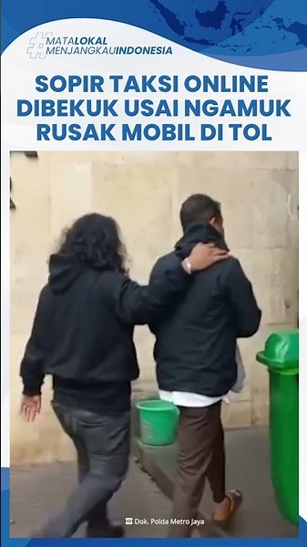Viral Taksi Online Ngamuk di Tol Bogor Gegara Tak Diberi Jalan, Berakhir Ditangkap Polisi