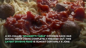 This 'spaghetti table' is the internet's new least favorite recipe 'hack'