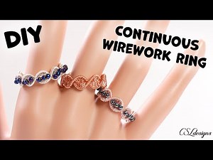 How to make this continuous petal wirework ring ⎮ wirework ring tutorial 💍