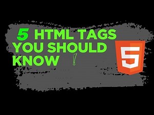 5 Useful HTML Tags You Should Know! (Beginner to Pro)
