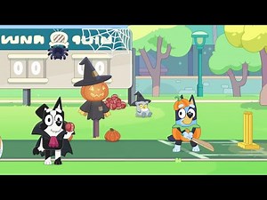 Bluey Halloween Special 🎃🏏 | Cricket Game with Pumpkin Bluey and Vampire Mackenzie