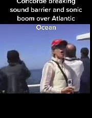 Concorde Breaking Sound Barrier: Sonic Boom Over Atlantic Ocean