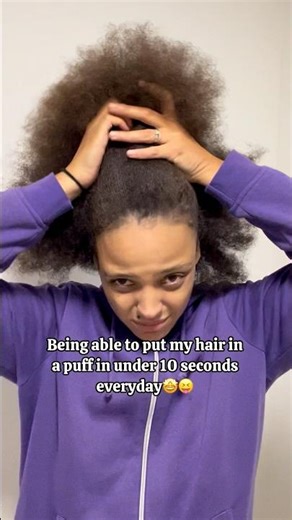 What REALLY Happens When I Put My Hair In A Puff 😬#afro