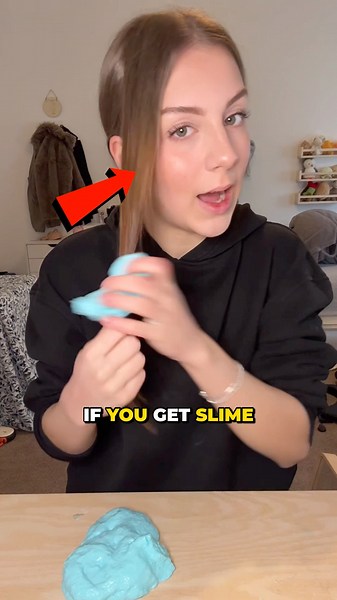 How To Remove Slime Off Your Hair 😳