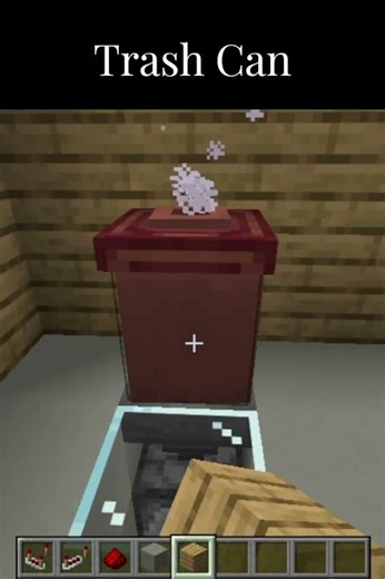 How to Build a Working Trash Can in Minecraft! 🗑️🔥