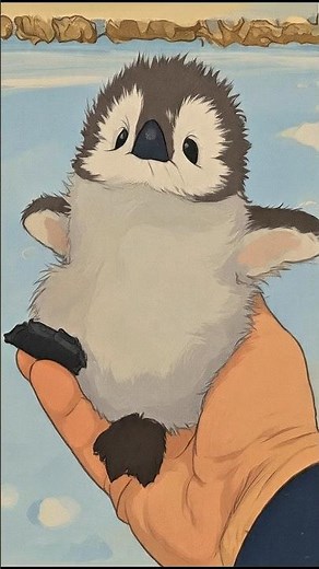 Cute Baby Penguins Sharing French Fries 🍟🐧 | Adorable Penguin Moments You Can’t Resist ❤️ #babypanda