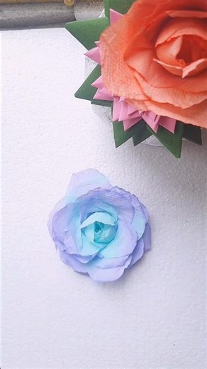 How To Make Beautiful Tissue Paper Rose 🌹#shorts #diy #craft #tissuepapercraft