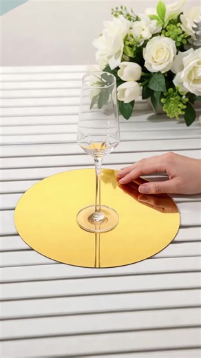 20 Piece Set 10 Inch Acrylic Round Mirrors, Table Centerpiece Decor, Wall Decoration, Wedding Table Centerpieces, Baby Party Supplies